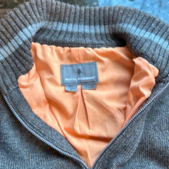 Royal Robbin’s Baylands Lined Wool Blend 1/2 Zip. Recycled materials. Pocket. XL - Picture 9 of 13